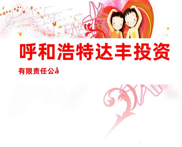 呼和浩特达丰投资有限责任公司